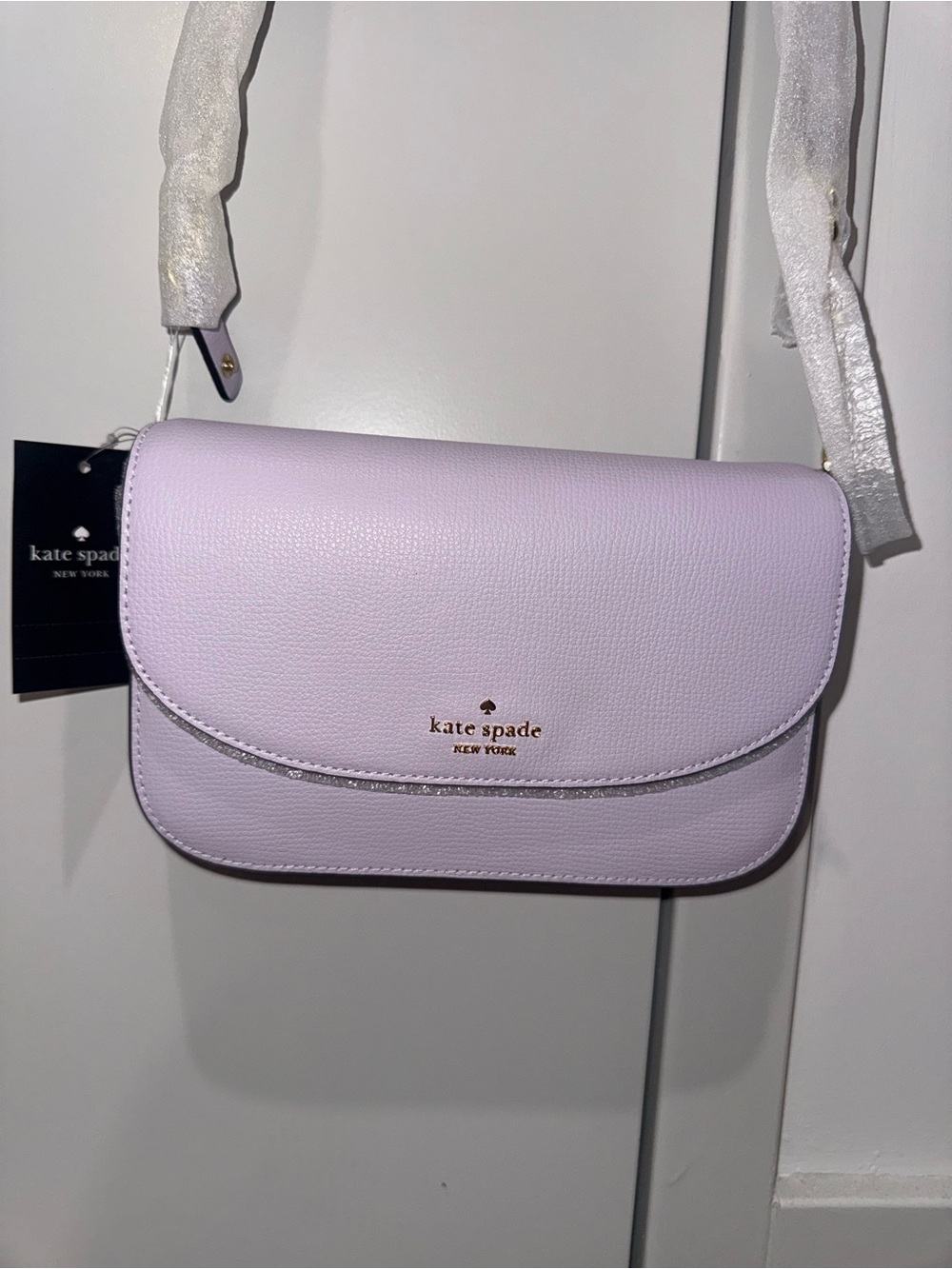 NWT kate spade Lilac Pebbled Leather Crossbody Bag